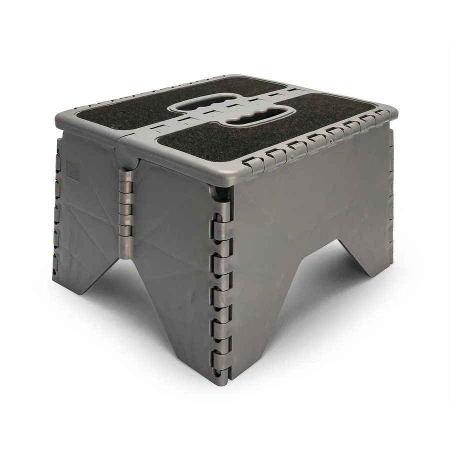 43635 – CAMCO Step Stool, One Step Foldable Step Measures 11-1/2 Inch Height x 13 Inch Width 300 Pound Capacity Fold ...